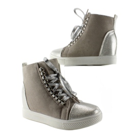 Deportivas con cadenas R72 Gris3 / Plata 3
