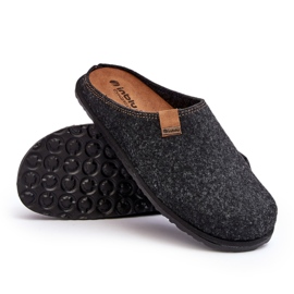 Pantuflas preventivas para hombre Inblu, gris oscuro SI000001 3 Pantuflas preventivas para hombre Inblu, gris oscuro SI000001 3