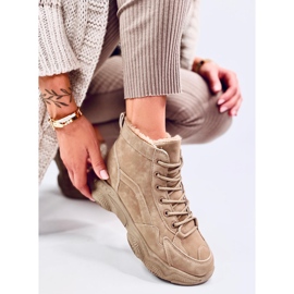 Zapatillas de invierno con aislamiento Elius Khaki beige 5