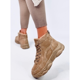 Zapatillas de invierno con aislamiento Elius Khaki beige 4