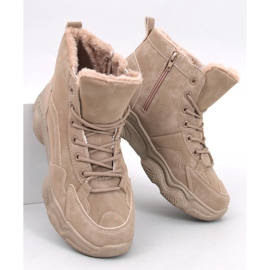Zapatillas de invierno con aislamiento Elius Khaki beige 1