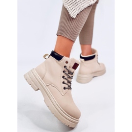 Kellers Botas madera mujer Beige 5