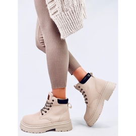 Kellers Botas madera mujer Beige 3