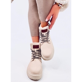 Kellers Botas madera mujer Beige 2