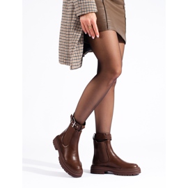Botas Chelsea de mujer Shelovet marrones marrón 1