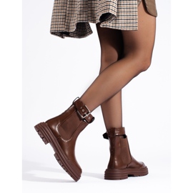 Botas Chelsea de mujer Shelovet marrones marrón 3