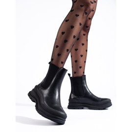 Botas Chelsea Shelovet clásicas de mujer negro 1 Botas Chelsea Shelovet clásicas de mujer negro 1