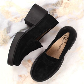 Mocasines de tacón Filippo W DP4685/23 de piel negro 3