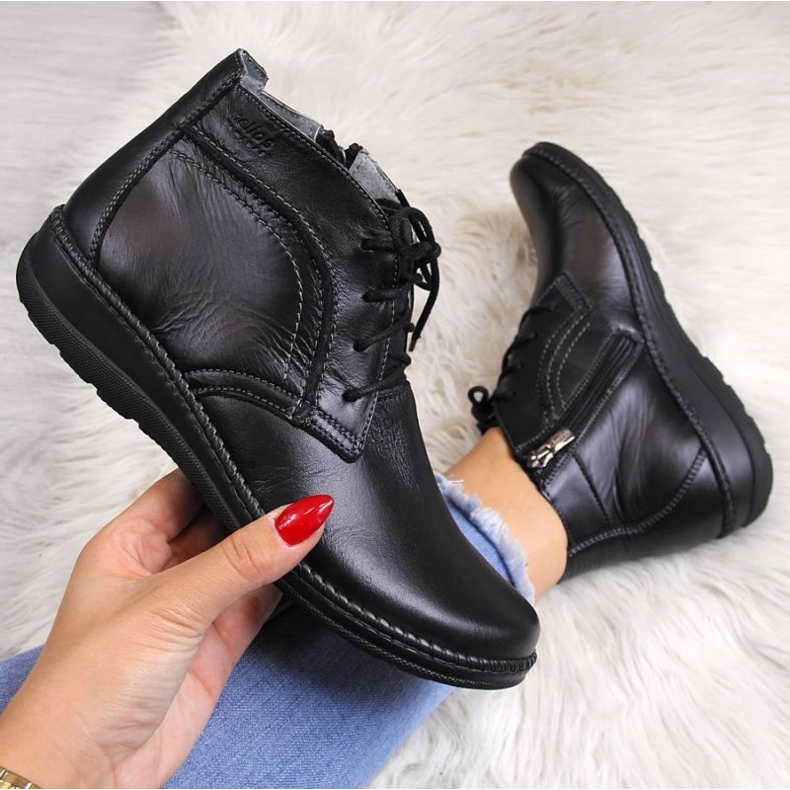 Botas de piel con aislamiento Helios W H612-2A, negro 1