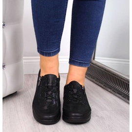 Helios W H334B Zapatos piel brillante negro 3