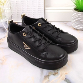 Filippo W PAW315A Zapatos con plataforma de piel, negro 3