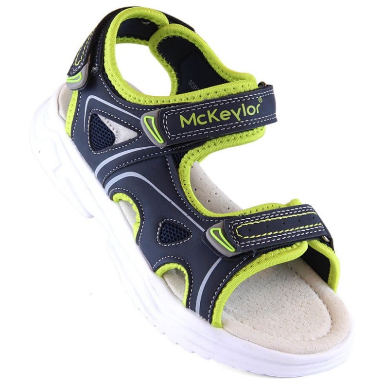 McKinley McKeylor Jr JAN229B Sandalias cierre adhesivo azul marino y verde 1