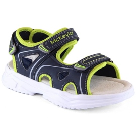 McKinley McKeylor Jr JAN229B Sandalias cierre adhesivo azul marino y verde 2