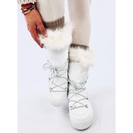 Botas de nieve de pelo blanco Kendals 3
