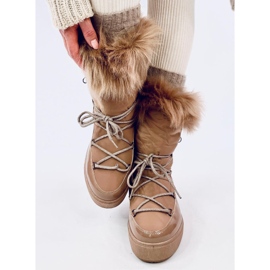 Botas de nieve de piel Kendals Khaki beige 2