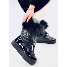 Kendals Botas de nieve de pelo negro 4