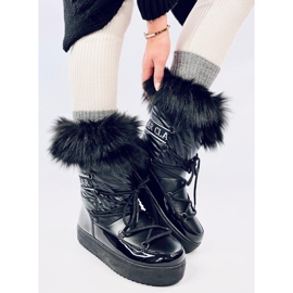 Kendals Botas de nieve de pelo negro 5