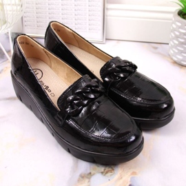 Filippo W PAW364 zapatos de charol negro 2