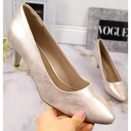 Sergio Leone W SK378E tacones altos dorados brillantes 1