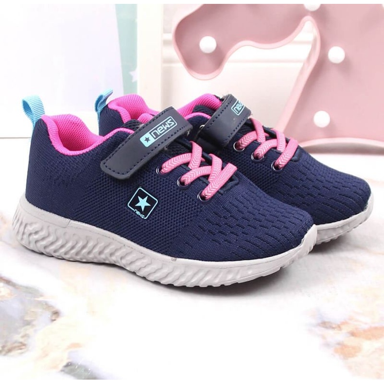 Zapatillas deportivas NEWS Jr EVE396A azul marino 2