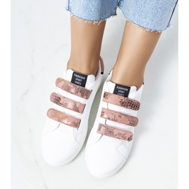 Deportivas mujer Diest blanco y rosa 1