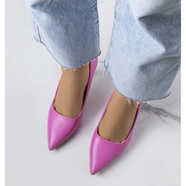 BM Zapatos de tacón rosa con forma de reloj de arena de Drake rosado 2