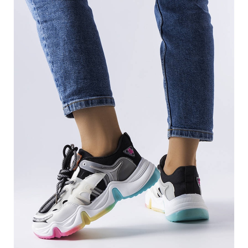 Zapatillas negras en mezcla de materiales de Grondin negro 1