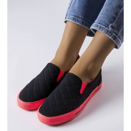 Zapatillas slip-on acolchadas negras de Balsamo negro 1