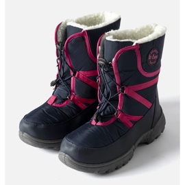 Botas de nieve azul marino Lee Cooper LCJ-22-44-1364K rosado 1