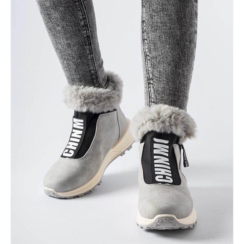 Zapatillas altas Oneglia grises con aislamiento 1