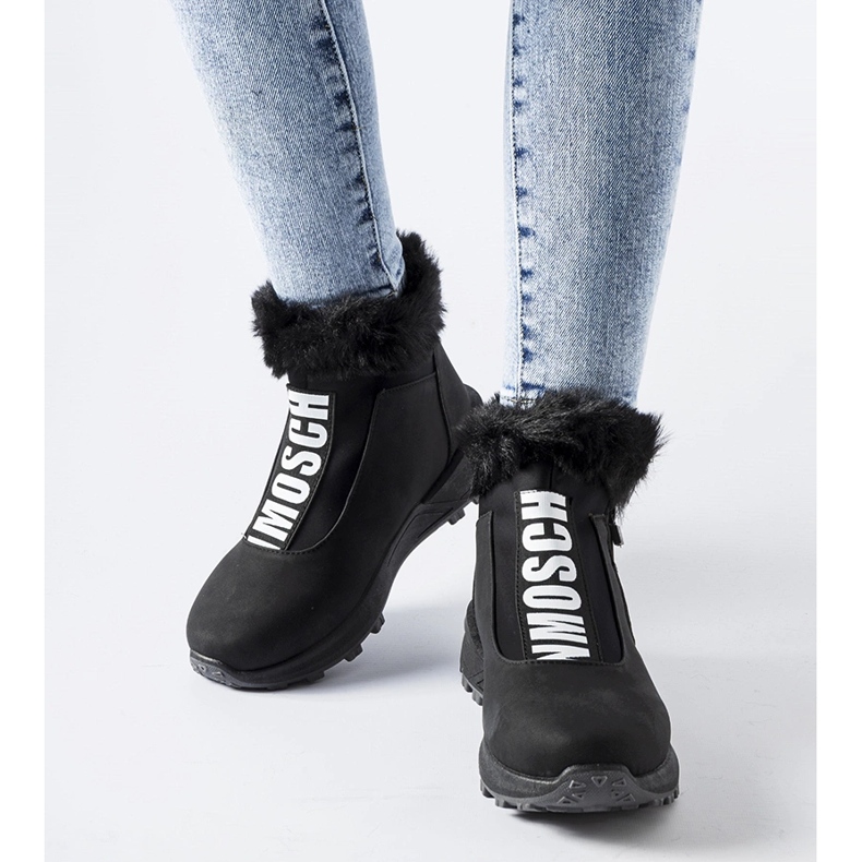 Zapatillas altas Oneglia con aislamiento en negro 1