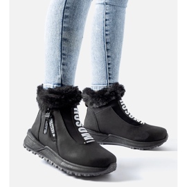 Zapatillas altas Oneglia con aislamiento en negro 2