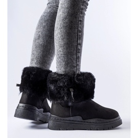 Botas de nieve negras con aislamiento y cremallera Vilpian. negro 2