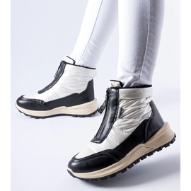 Botas de nieve blancas con aislamiento y cremallera Ritter. blanco 3