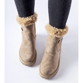 Botas aislantes marrones con pelo de Odetta marrón 2