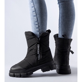 Botas de nieve Antonina acolchadas con aislamiento negras negro 2