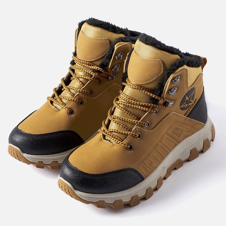 Zapatos de trekking de hombre con aislamiento marrón de Nurra 1