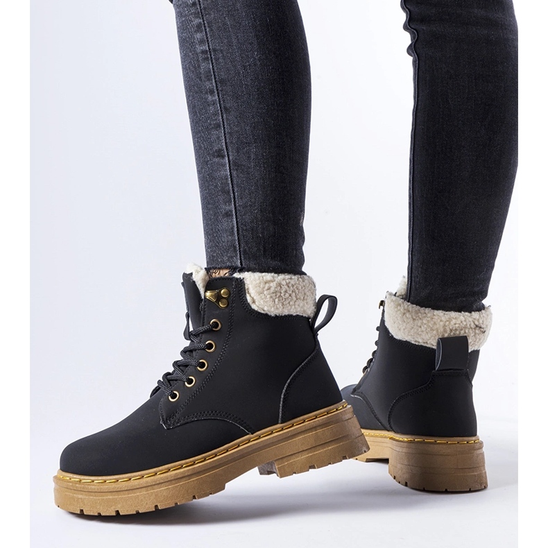 Botas de trabajador Burgondi con aislamiento negro 1