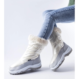 Botas de nieve con aislamiento Tronzano gris perla blanco 1