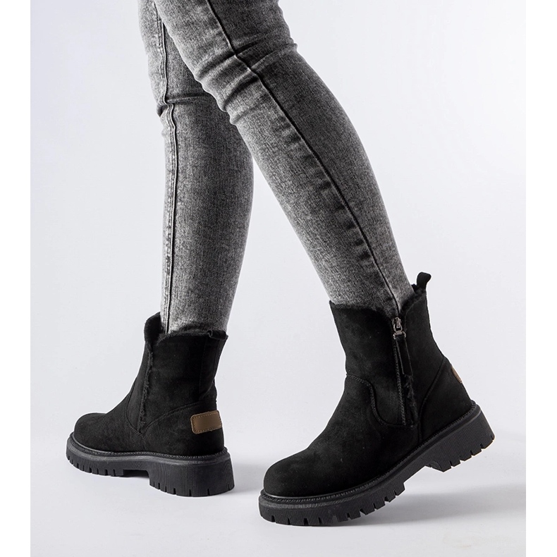 Botín Tesoriero clásico aislante negro 1