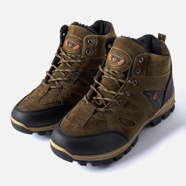 Botas aislantes marrones en trekking estilo Mer marrón 1