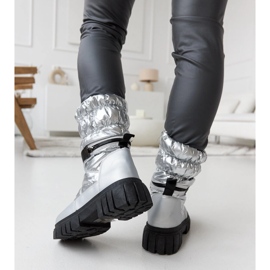 Botas de nieve de mujer con aislamiento plateado Pulliam plata 3