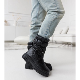 Botas de nieve de mujer con aislamiento negro Pulliam 2