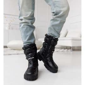 Botas de nieve de mujer con aislamiento negro Pulliam 3