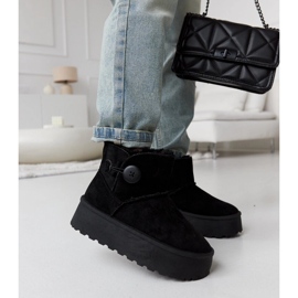Botas de nieve cortas con aislamiento negras de Casimiro negro 2