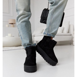 Botas de nieve cortas con aislamiento negras de Casimiro negro 3