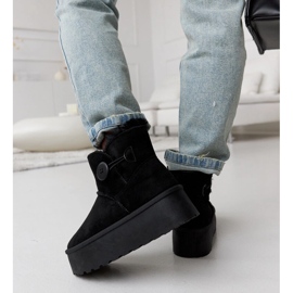 Botas de nieve cortas con aislamiento negras de Casimiro negro 4