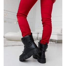Botas de nieve aislantes negras con inscripciones Eulalia. negro 3