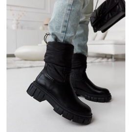 Botas de nieve Hoffman acolchadas con aislamiento negras negro 1
