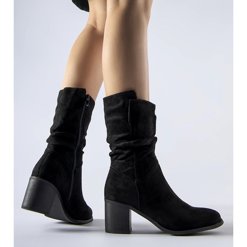 Botas cowboy tacón alto aislantes Filomena negro 1 Botas cowboy tacón alto aislantes Filomena negro 1